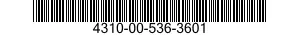 4310-00-536-3601  4310005363601 005363601
