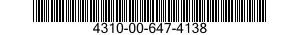 4310-00-647-4138  4310006474138 006474138