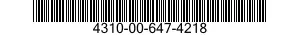 4310-00-647-4218  4310006474218 006474218
