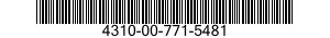 4310-00-771-5481  4310007715481 007715481
