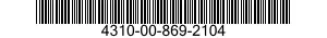 4310-00-869-2104 RING,PISTON 4310008692104 008692104