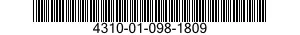 4310-01-098-1809 CRANKSHAFT,COMPRESSOR 4310010981809 010981809