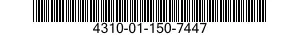 4310-01-150-7447 CRANKSHAFT,COMPRESSOR 4310011507447 011507447