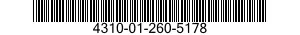 4310-01-260-5178  4310012605178 012605178