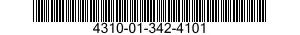 4310-01-342-4101 FILTER ELEMENT,INTAKE AIR CLEANER 4310013424101 013424101