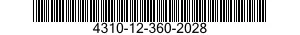 4310-12-360-2028 PARTS KIT,COMPRESSOR 4310123602028 123602028