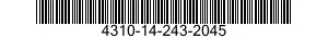 4310-14-243-2045 PLAQUETTE DAPPUI PO 4310142432045 142432045