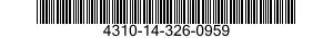 4310-14-326-0959 VALVE,CHECK 4310143260959 143260959