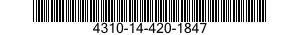 4310-14-420-1847 UNLOADER,MAGNETIC 4310144201847 144201847
