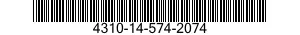 4310-14-574-2074 FILTER ELEMENT,INTAKE AIR CLEANER 4310145742074 145742074