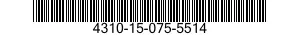 4310-15-075-5514 PIASTRINA SICUREZZA 4310150755514 150755514