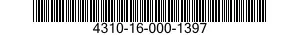 4310-16-000-1397 COMPRESSOR UNIT,RECIPROCATING 4310160001397 160001397