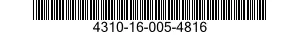 4310-16-005-4816 COMPRESSOR UNIT,RECIPROCATING 4310160054816 160054816