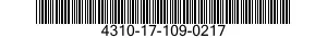 4310-17-109-0217 PLATE,VALVE STOP 4310171090217 171090217