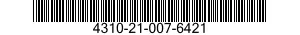 4310-21-007-6421  4310210076421 210076421