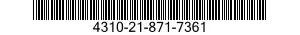 4310-21-871-7361 VALVE,SAFETY RELIEF 4310218717361 218717361