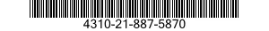 4310-21-887-5870 VALVE,INTAKE 4310218875870 218875870