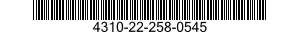 4310-22-258-0545 CRANKSHAFT,COMPRESSOR 4310222580545 222580545