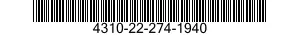 4310-22-274-1940  4310222741940 222741940