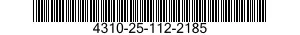 4310-25-112-2185  4310251122185 251122185