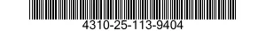4310-25-113-9404  4310251139404 251139404