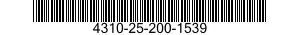 4310-25-200-1539 UNIVERSAL JOINT,VEHICULAR 4310252001539 252001539
