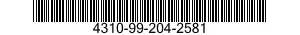 4310-99-204-2581  4310992042581 992042581
