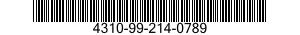 4310-99-214-0789 UNLOADER PLUNGER 4310992140789 992140789