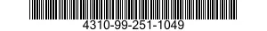 4310-99-251-1049 CRANKSHAFT,COMPRESSOR 4310992511049 992511049