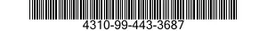 4310-99-443-3687  4310994433687 994433687