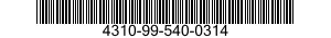 4310-99-540-0314  4310995400314 995400314