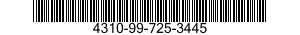 4310-99-725-3445 PANEL,CONTROL 4310997253445 997253445