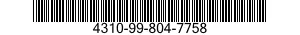 4310-99-804-7758 BOLT,ROD CONNECTING * 4310998047758 998047758