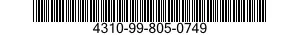 4310-99-805-0749  4310998050749 998050749