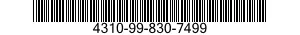 4310-99-830-7499  4310998307499 998307499