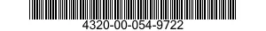 4320-00-054-9722  4320000549722 000549722