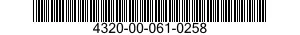 4320-00-061-0258  4320000610258 000610258