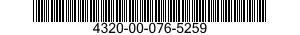 4320-00-076-5259  4320000765259 000765259