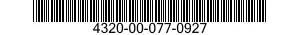 4320-00-077-0927 ROTOR AND SHAFT PUMP ASSEMBLY 4320000770927 000770927