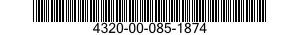 4320-00-085-1874 SLEEVE,SHAFT,PUMP 4320000851874 000851874