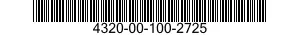 4320-00-100-2725  4320001002725 001002725
