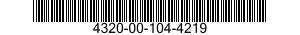 4320-00-104-4219 FILTER ELEMENT,FLUID 4320001044219 001044219