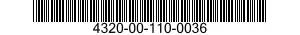 4320-00-110-0036  4320001100036 001100036