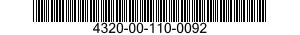 4320-00-110-0092  4320001100092 001100092