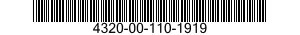 4320-00-110-1919  4320001101919 001101919