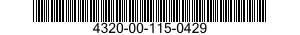4320-00-115-0429 VANE SET,ROTARY 4320001150429 001150429