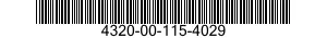4320-00-115-4029 SLEEVE,SHAFT,PUMP 4320001154029 001154029