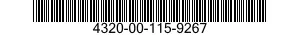 4320-00-115-9267  4320001159267 001159267