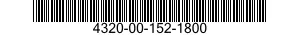4320-00-152-1800  4320001521800 001521800