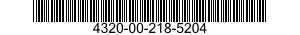 4320-00-218-5204  4320002185204 002185204